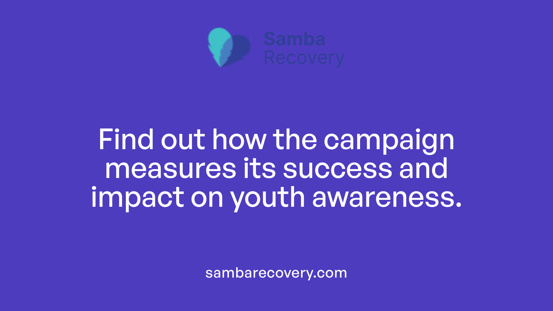 Find out how the campaign measures its success and impact on youth awareness.